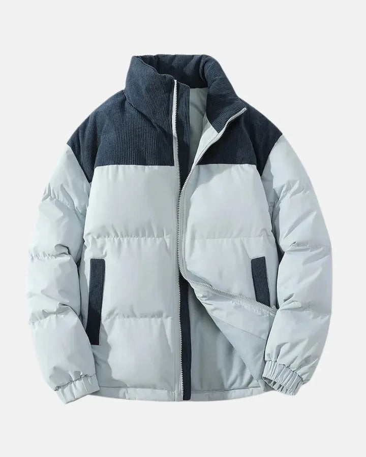 Lightweight Padded Winter Jacket with Zip Closure