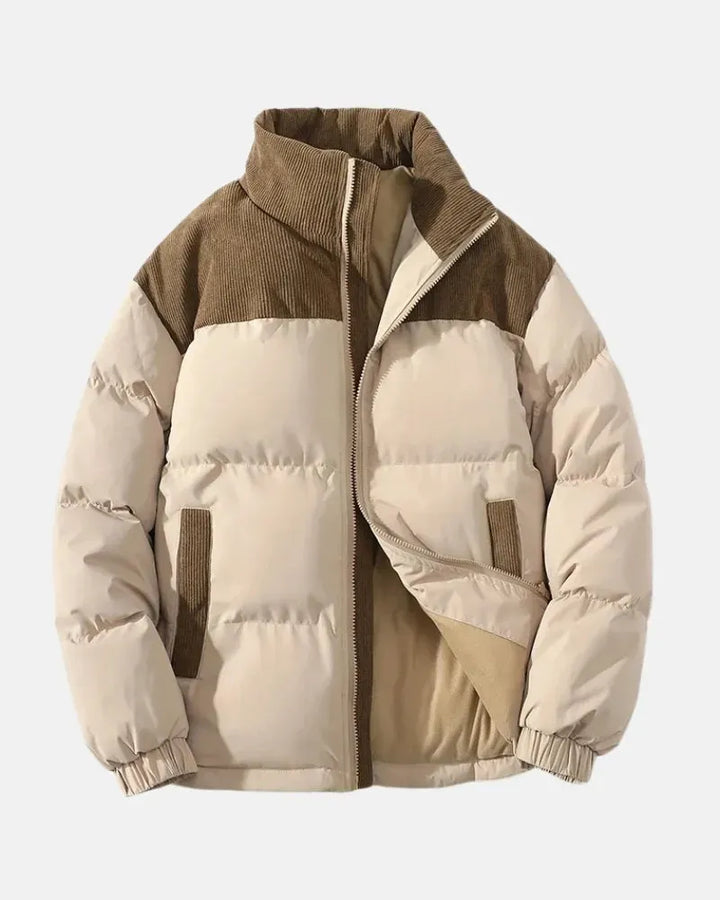 Lightweight Padded Winter Jacket with Zip Closure