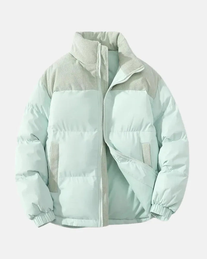 Lightweight Padded Winter Jacket with Zip Closure