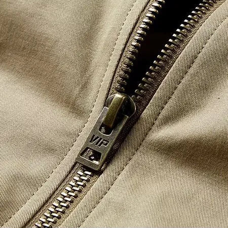 Men’s Casual Ribbed Jacket with Zip Closure