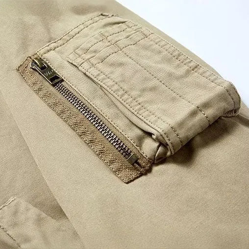 Men’s Casual Ribbed Jacket with Zip Closure