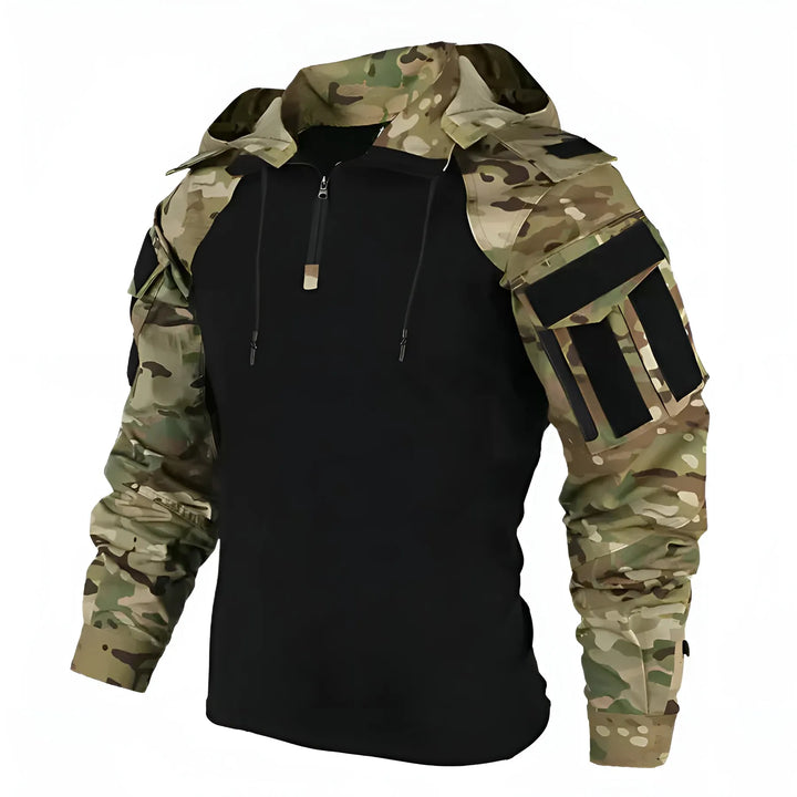 Men’s Hooded Lightweight Jacket with Zip Closure