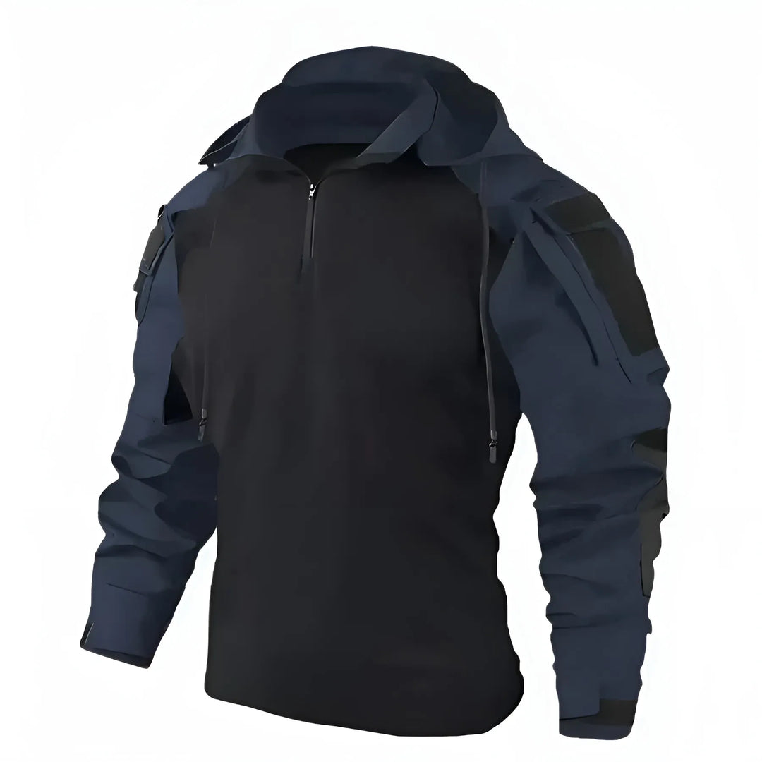 Men’s Hooded Lightweight Jacket with Zip Closure