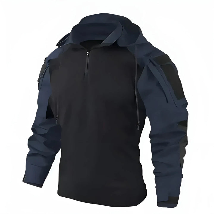 Men’s Hooded Lightweight Jacket with Zip Closure