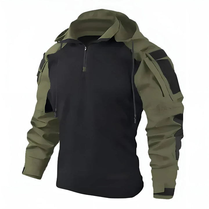 Men’s Hooded Lightweight Jacket with Zip Closure