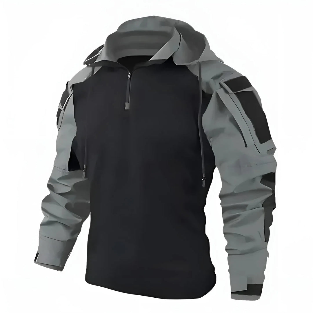 Men’s Hooded Lightweight Jacket with Zip Closure