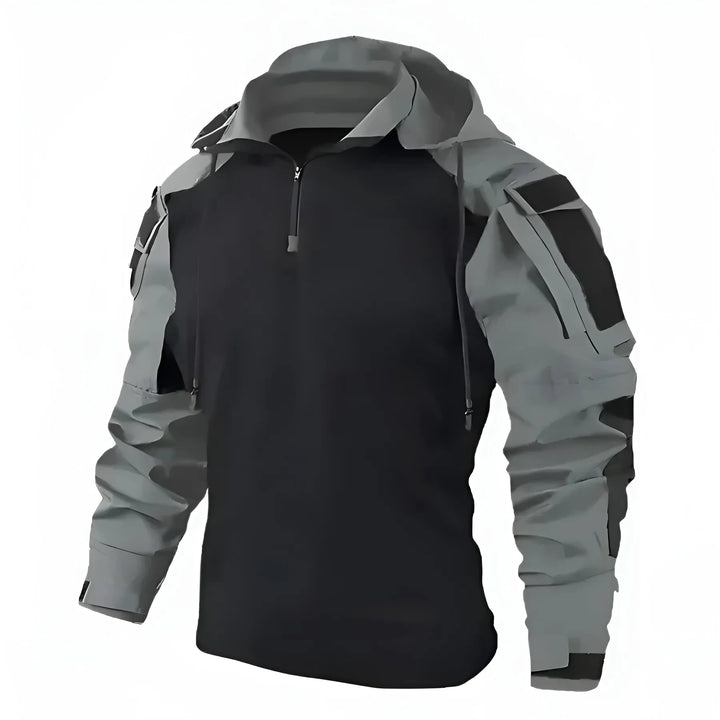 Men’s Hooded Lightweight Jacket with Zip Closure
