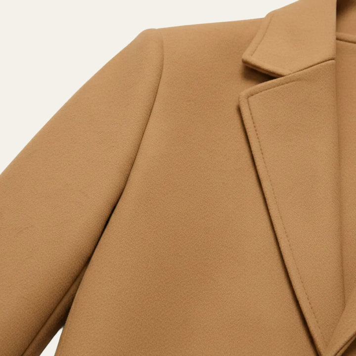 Men’s Longline Casual Overcoat with Button Closure