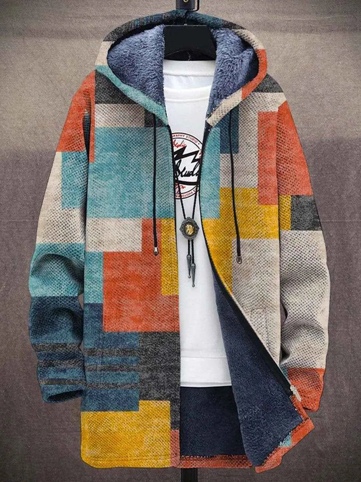 Printed Fleece Jacket with Zipper