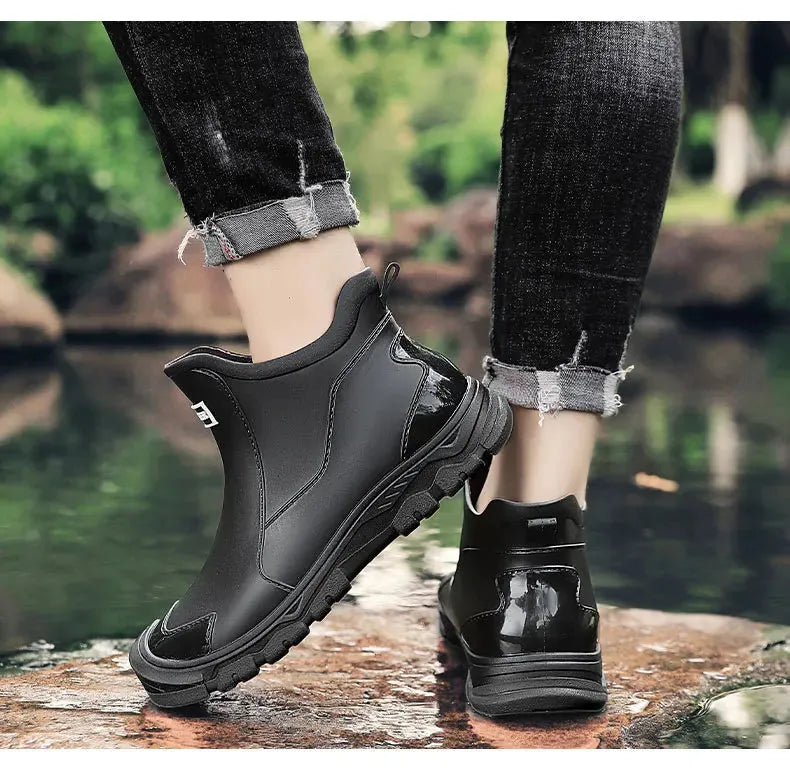 Waterproof Slip On Boots with Non Slip Sole