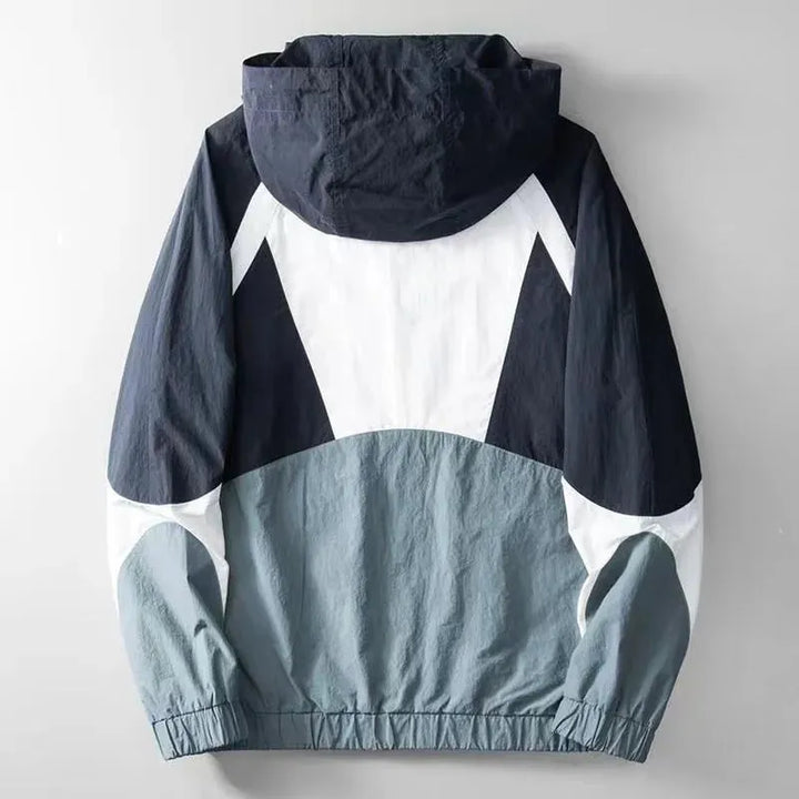 Waterproof Zip Up Rain Jacket with Hood