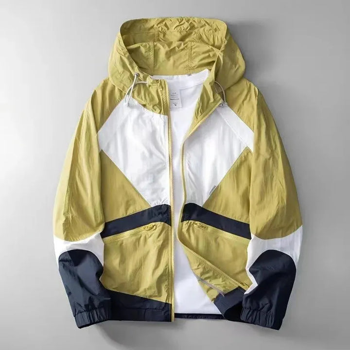 Waterproof Zip Up Rain Jacket with Hood