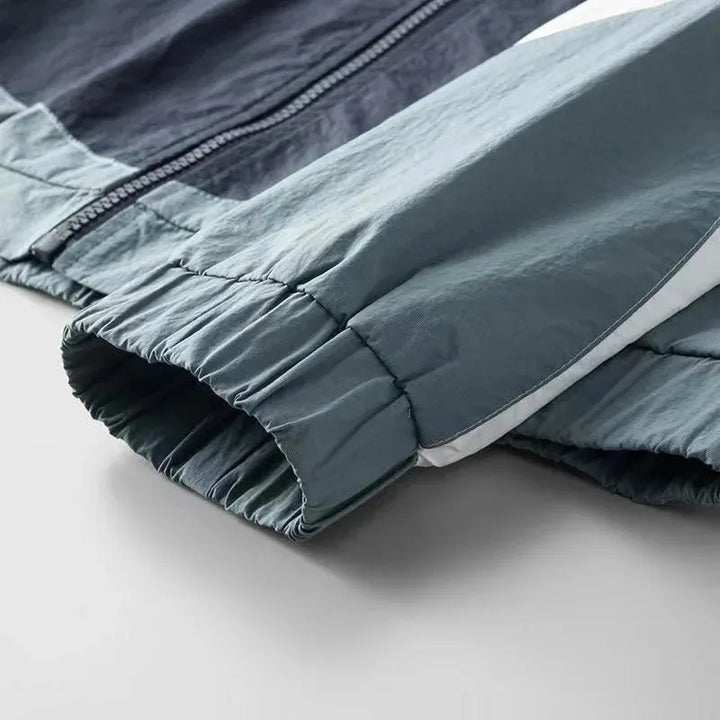 Waterproof Zip Up Rain Jacket with Hood