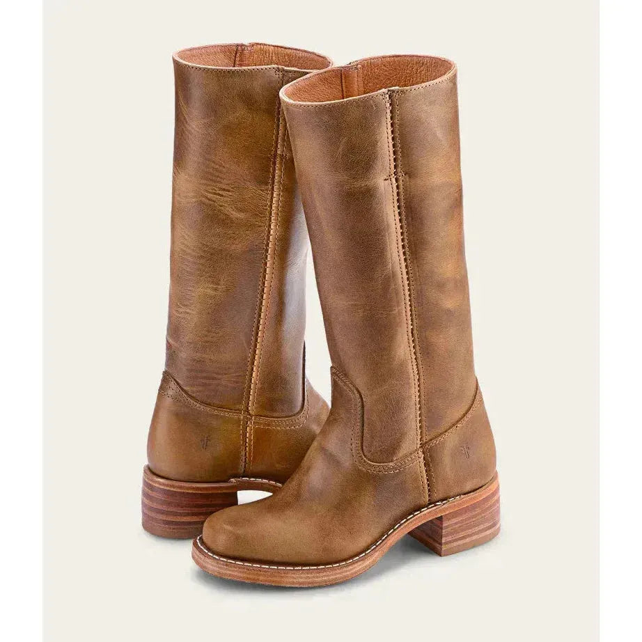 Women's Block Heel Knee High Boots with Cushioned Insole