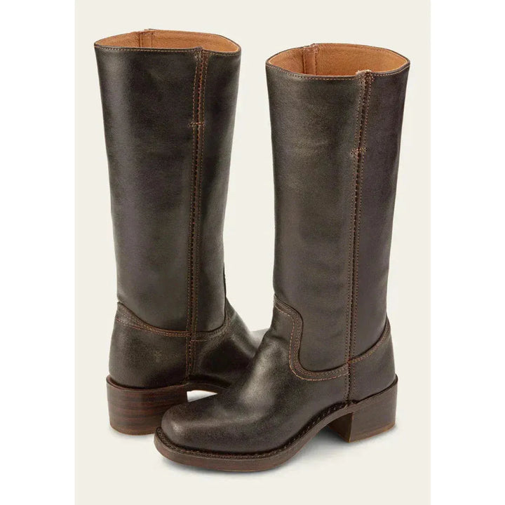 Women's Block Heel Knee High Boots with Cushioned Insole