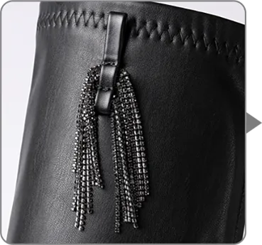 Women's Block Heel Knee High Boots with Warm lining