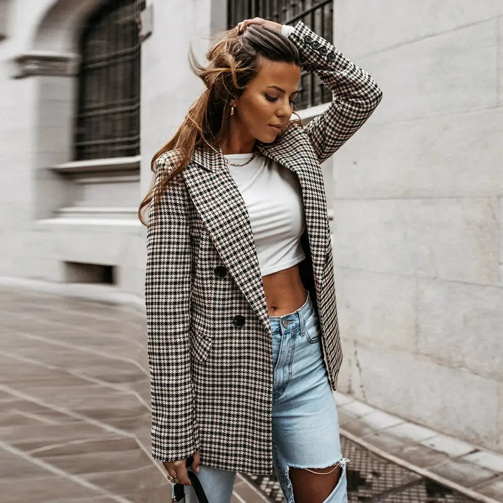 Women's Casual Elegant Blazer with Pockets