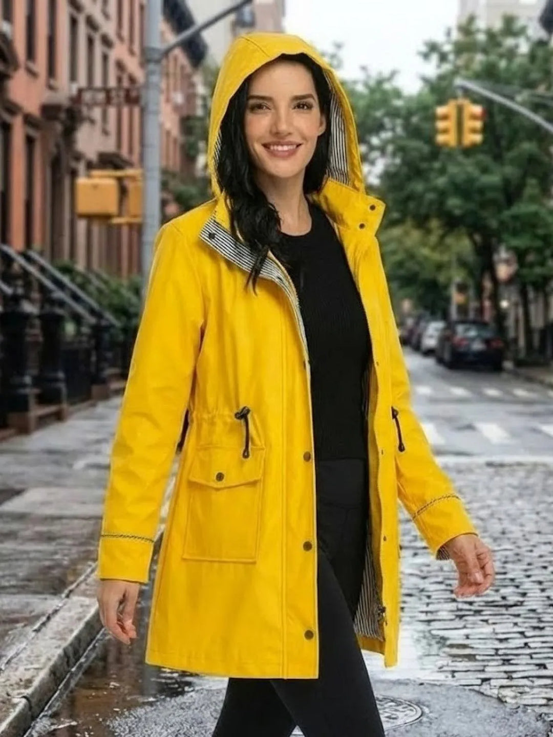 Women's Casual Hooded Jacket with Waterproof