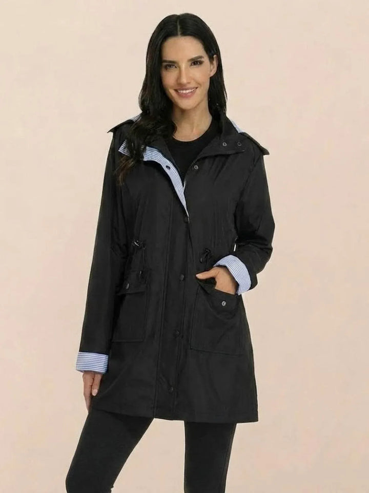 Women's Casual Hooded Jacket with Waterproof