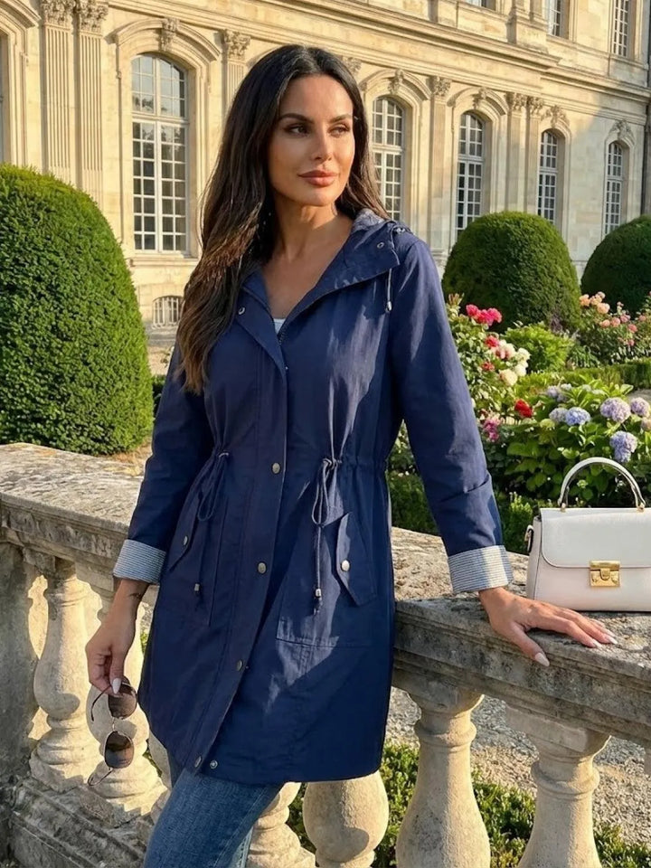 Women's Casual Hooded Jacket with Waterproof
