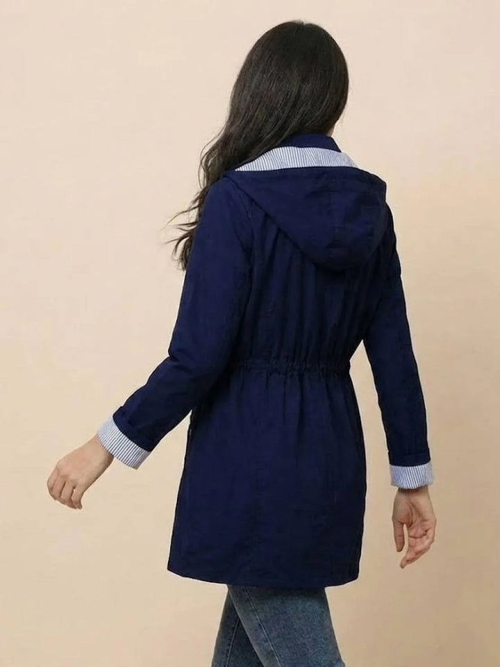 Women's Casual Hooded Jacket with Waterproof