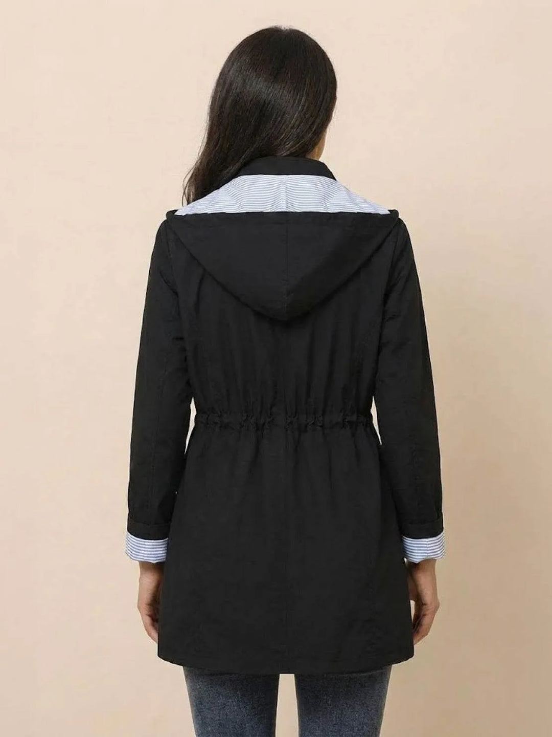 Women's Casual Hooded Jacket with Waterproof