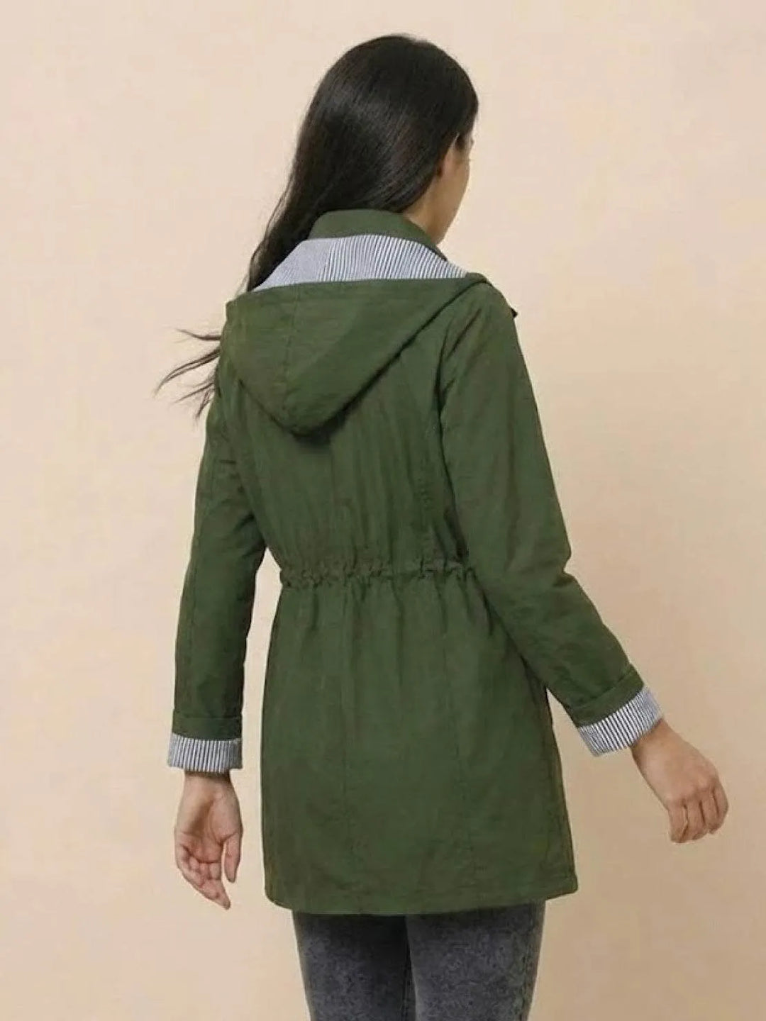 Women's Casual Hooded Jacket with Waterproof