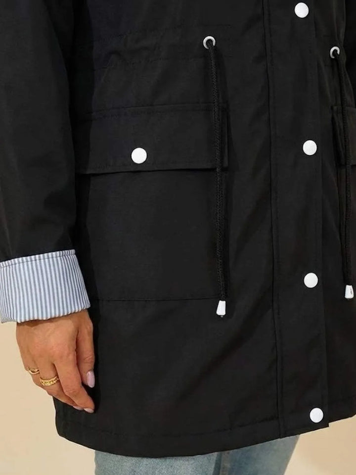 Women's Casual Hooded Jacket with Waterproof