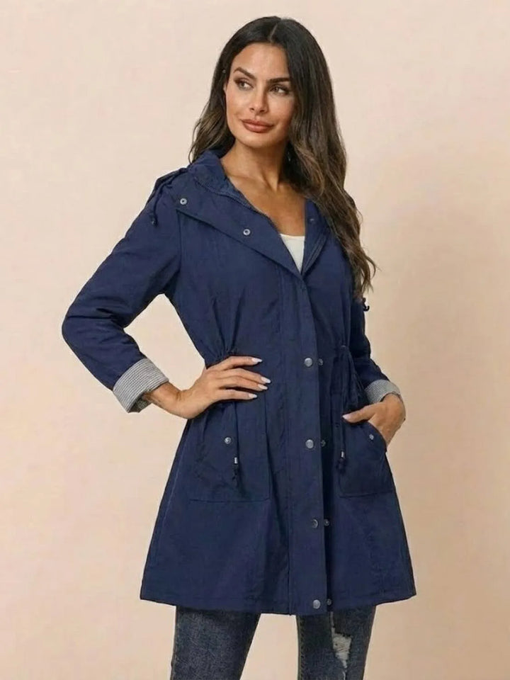 Women's Casual Hooded Jacket with Waterproof