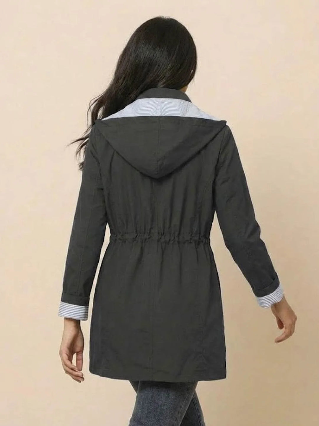 Women's Casual Hooded Jacket with Waterproof