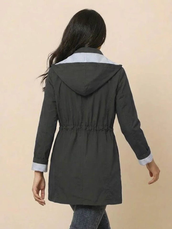 Women's Casual Hooded Jacket with Waterproof