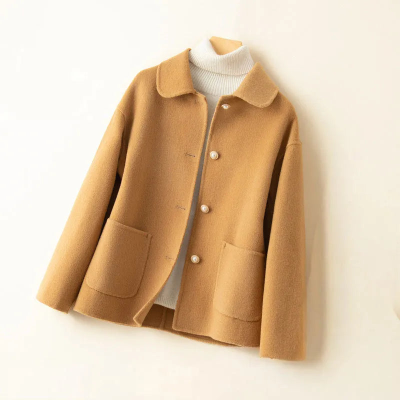 Women's Casual Lightweight Jacket with Spread Collar