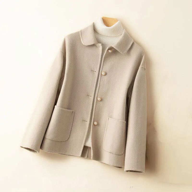 Women's Casual Lightweight Jacket with Spread Collar