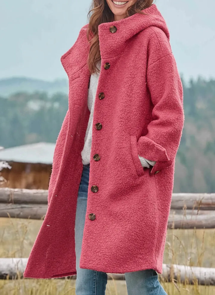 Women's Casual Long Coat with Hood