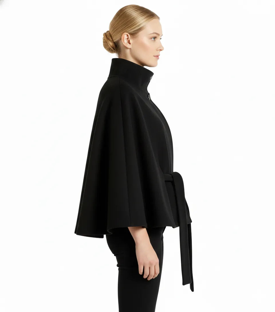 Women’s Casual Work Jacket with Belted Waist