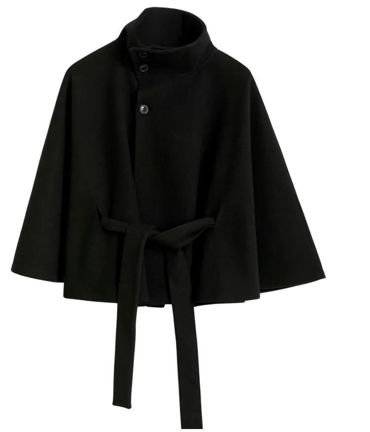 Women’s Casual Work Jacket with Belted Waist