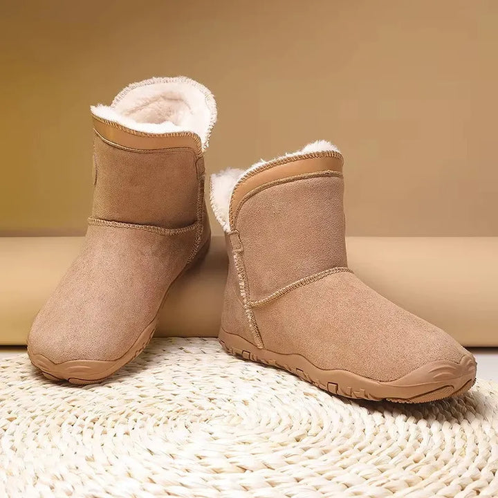 Women's Chunky Ankle Boots with Fur Lining