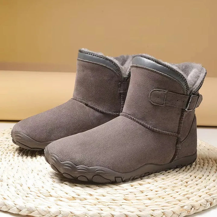 Women's Chunky Ankle Boots with Fur Lining