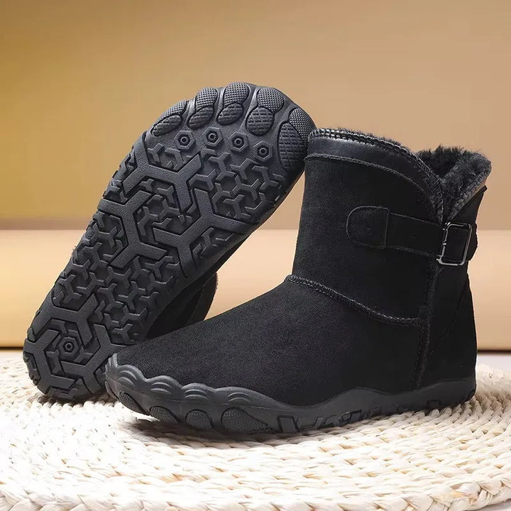 Women's Chunky Ankle Boots with Fur Lining