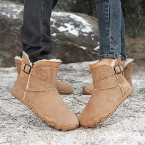 Women's Chunky Ankle Boots with Fur Lining