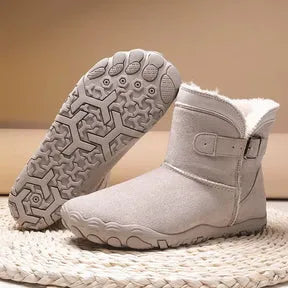 Women's Chunky Ankle Boots with Fur Lining