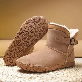 Women's Chunky Ankle Boots with Fur Lining
