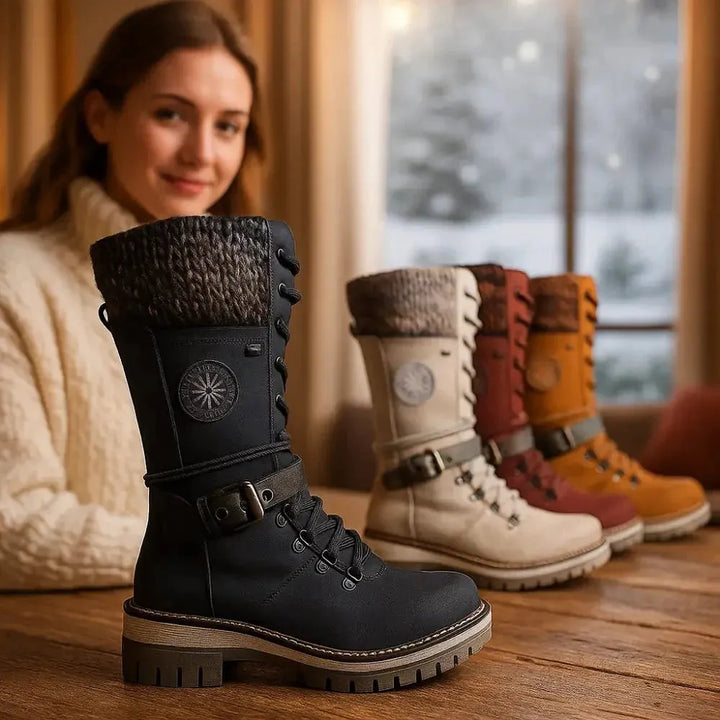 Women’s Chunky Ankle Boots with Non Slip Sole