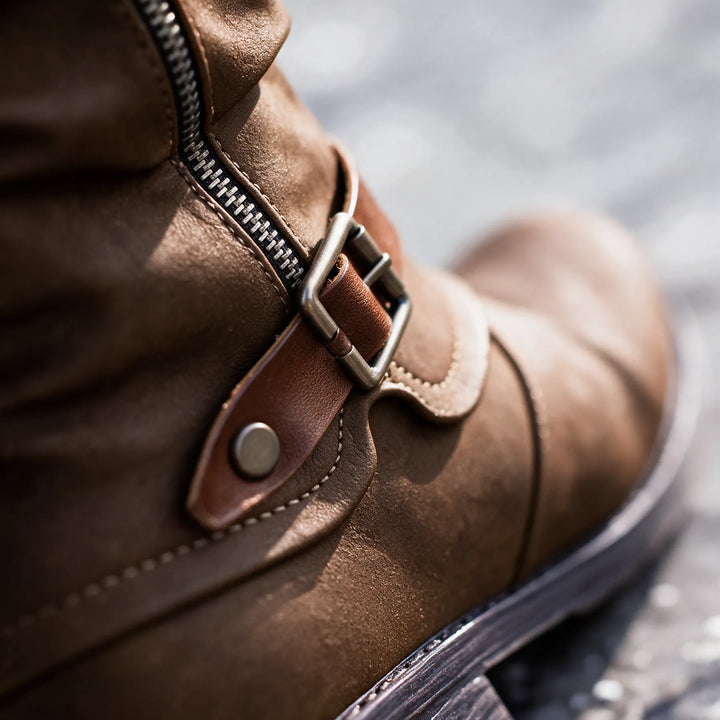 Women's Chunky Knee High Boots with Warm Lining