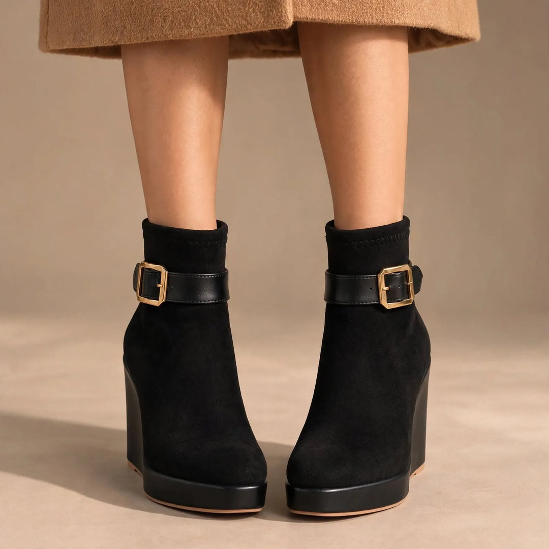 Women’s Chunky Platform Boots with Non Slip Sole