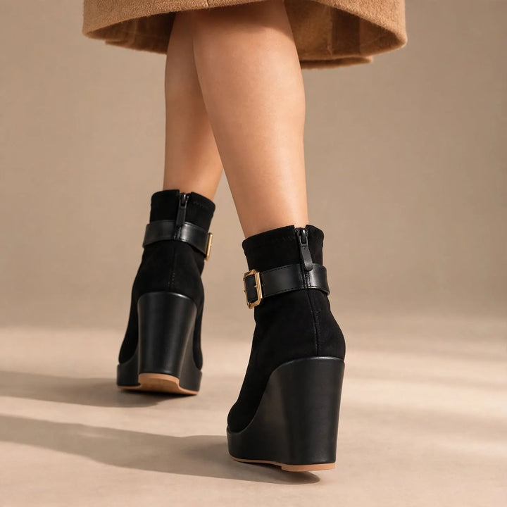 Women’s Chunky Platform Boots with Non Slip Sole