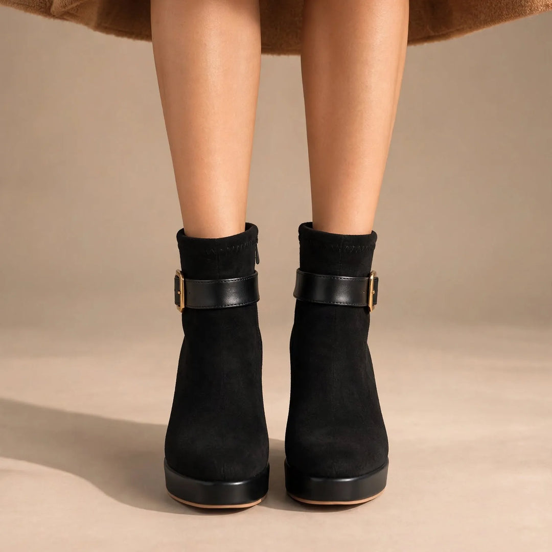 Women’s Chunky Platform Boots with Non Slip Sole