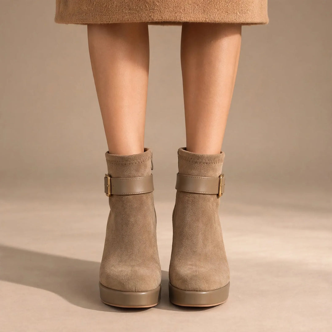 Women’s Chunky Platform Boots with Non Slip Sole