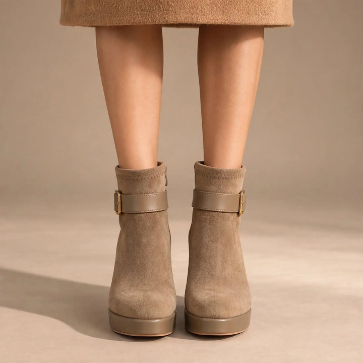 Women’s Chunky Platform Boots with Non Slip Sole
