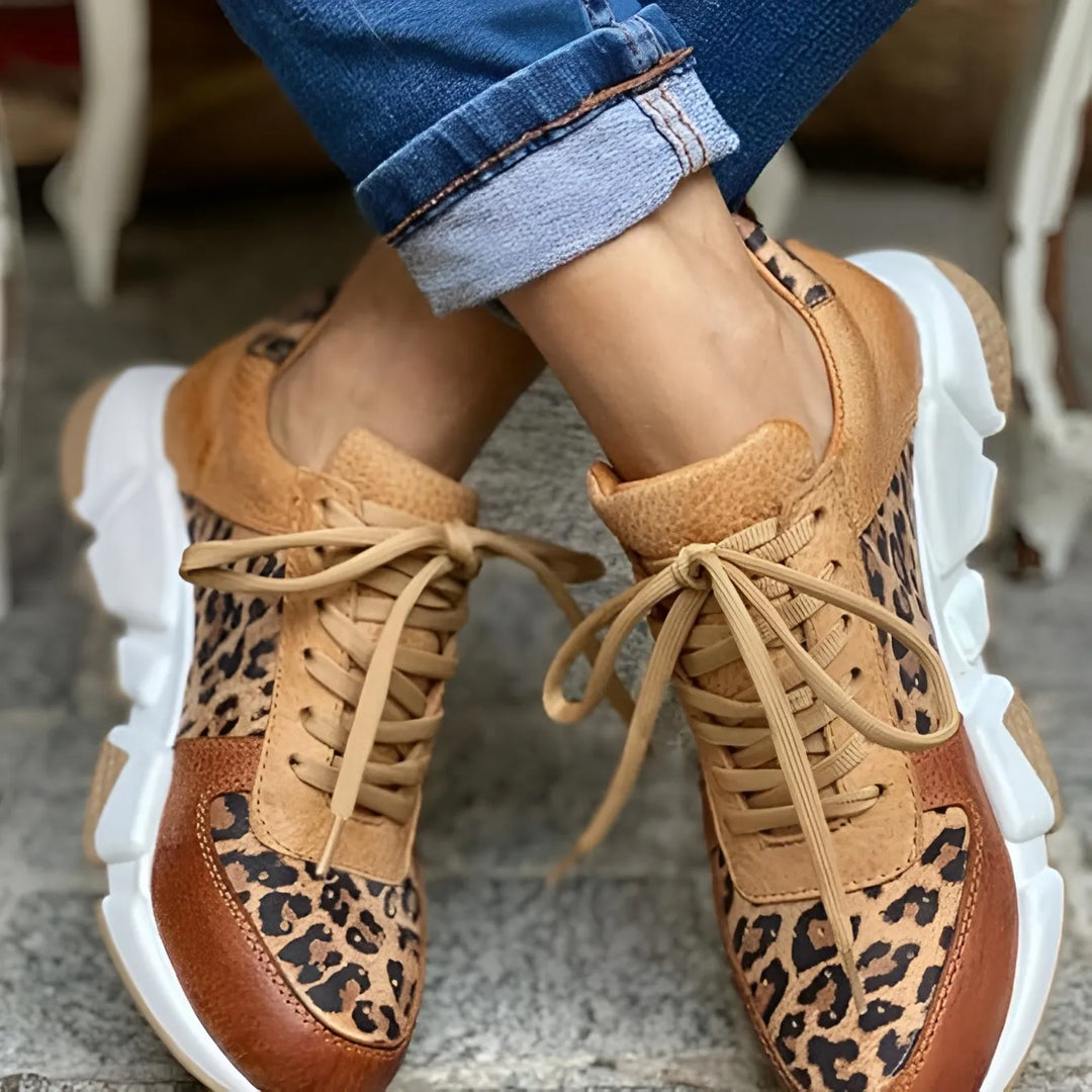 Women’s Chunky Platform Shoes with Rounded Toe